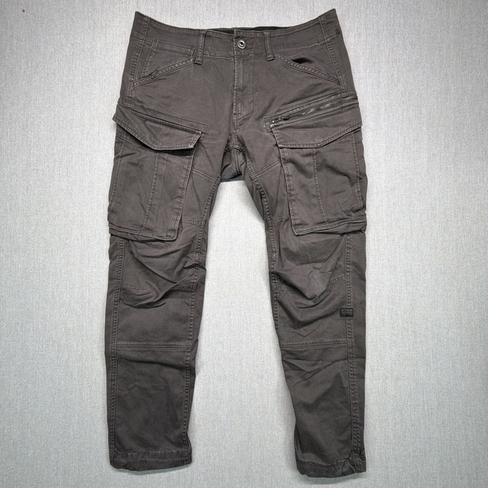 G Star Raw Trousers Mens Size 32 Cargo Rovic Zip 3D Tapered Combat Army Outdoor